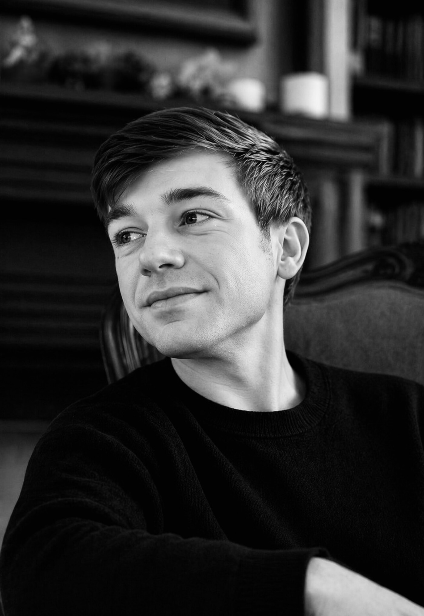 Black-and-white portrait of Avery Lane Maxwell, author and founder of Galena House