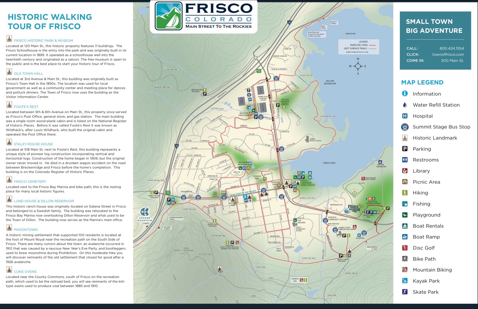 Frisco Historic Walking Map