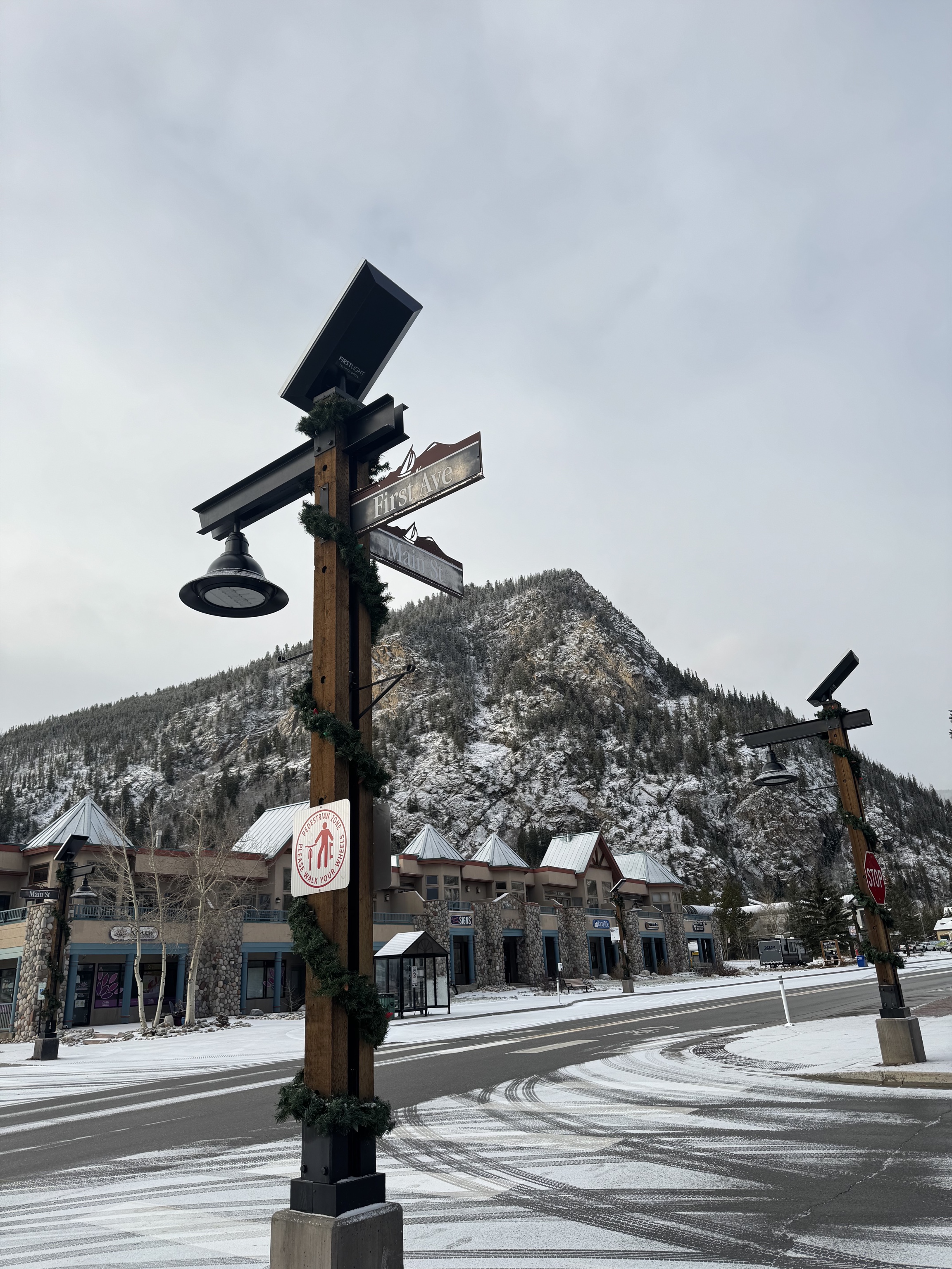 First Avenue and Main Street in Frisco, Colorado