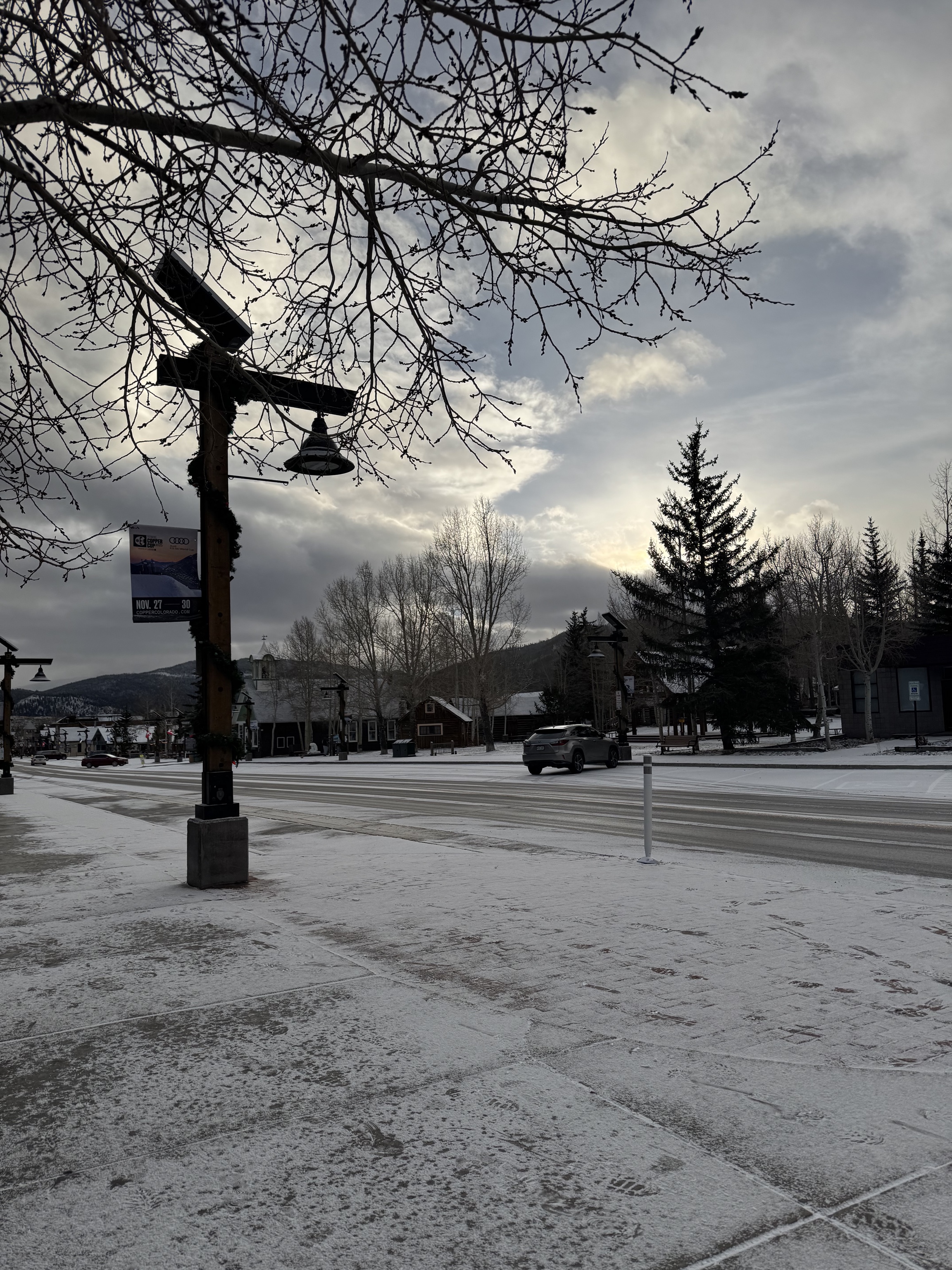 Snowy morning on Main Street, Frisco