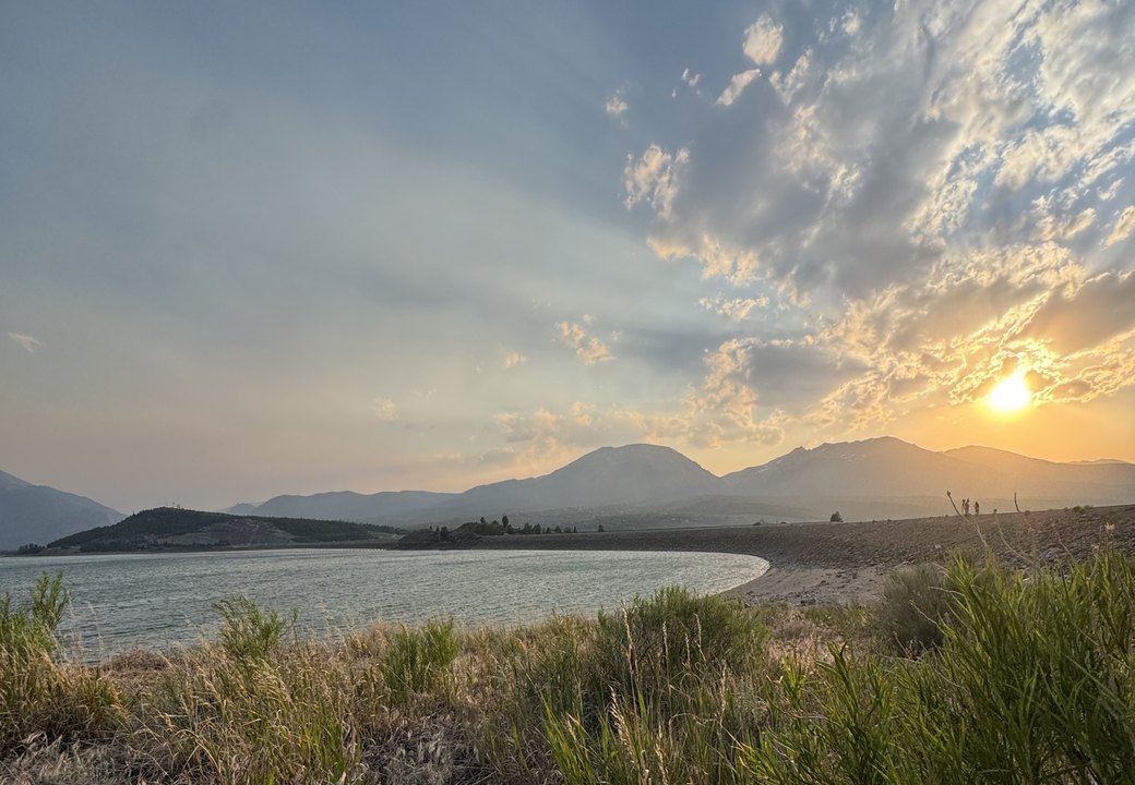 Lake Dillon at dusk